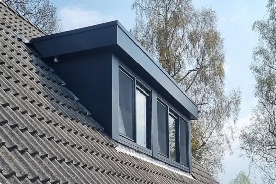 Volkern (HPL) bekleding dakkapel