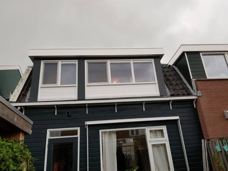 Kunststof met houtnerf  Dakkapel met plat dak – Wormerveer 5
