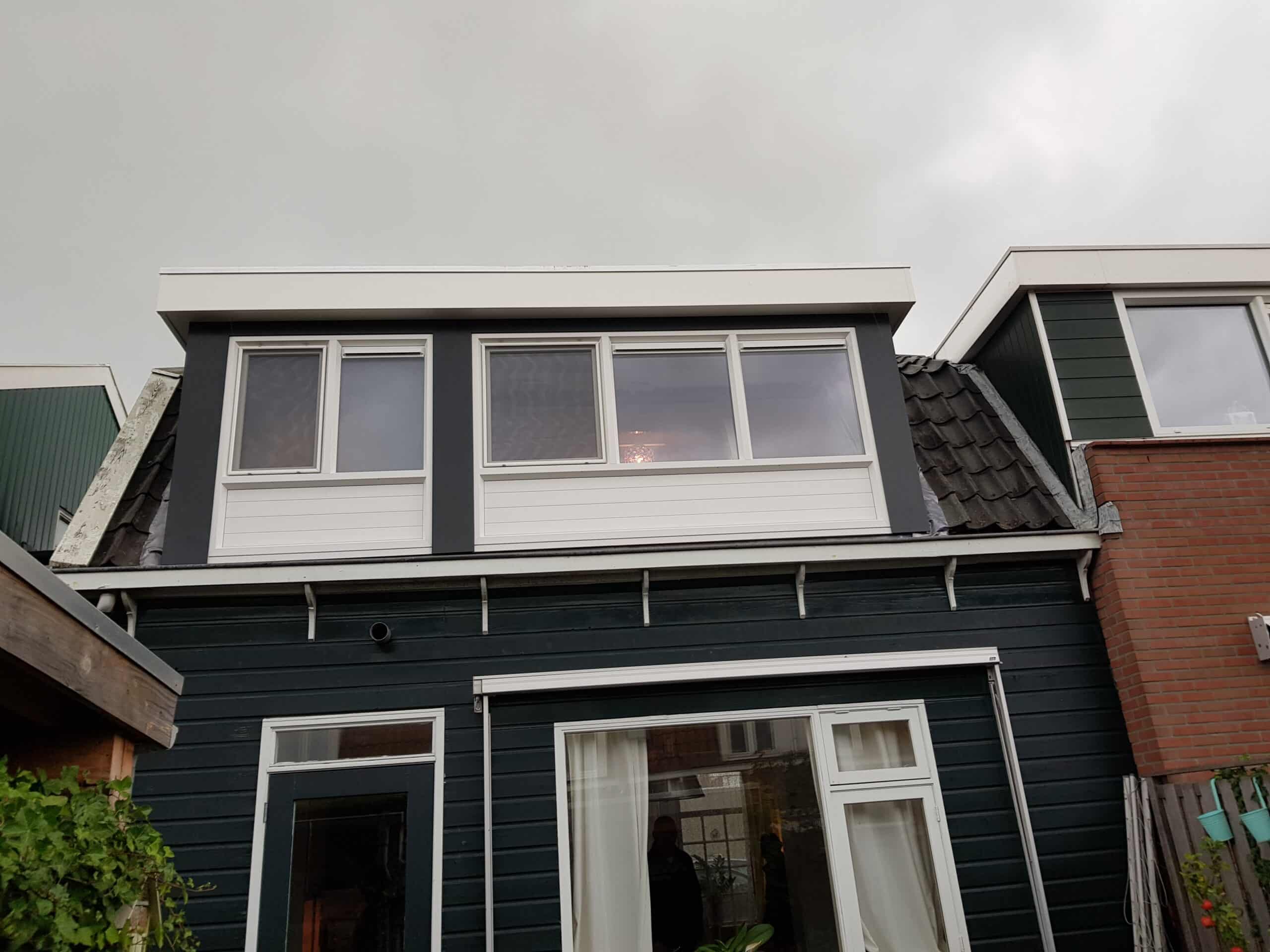 Kunststof met houtnerf  Dakkapel met plat dak – Wormerveer 5