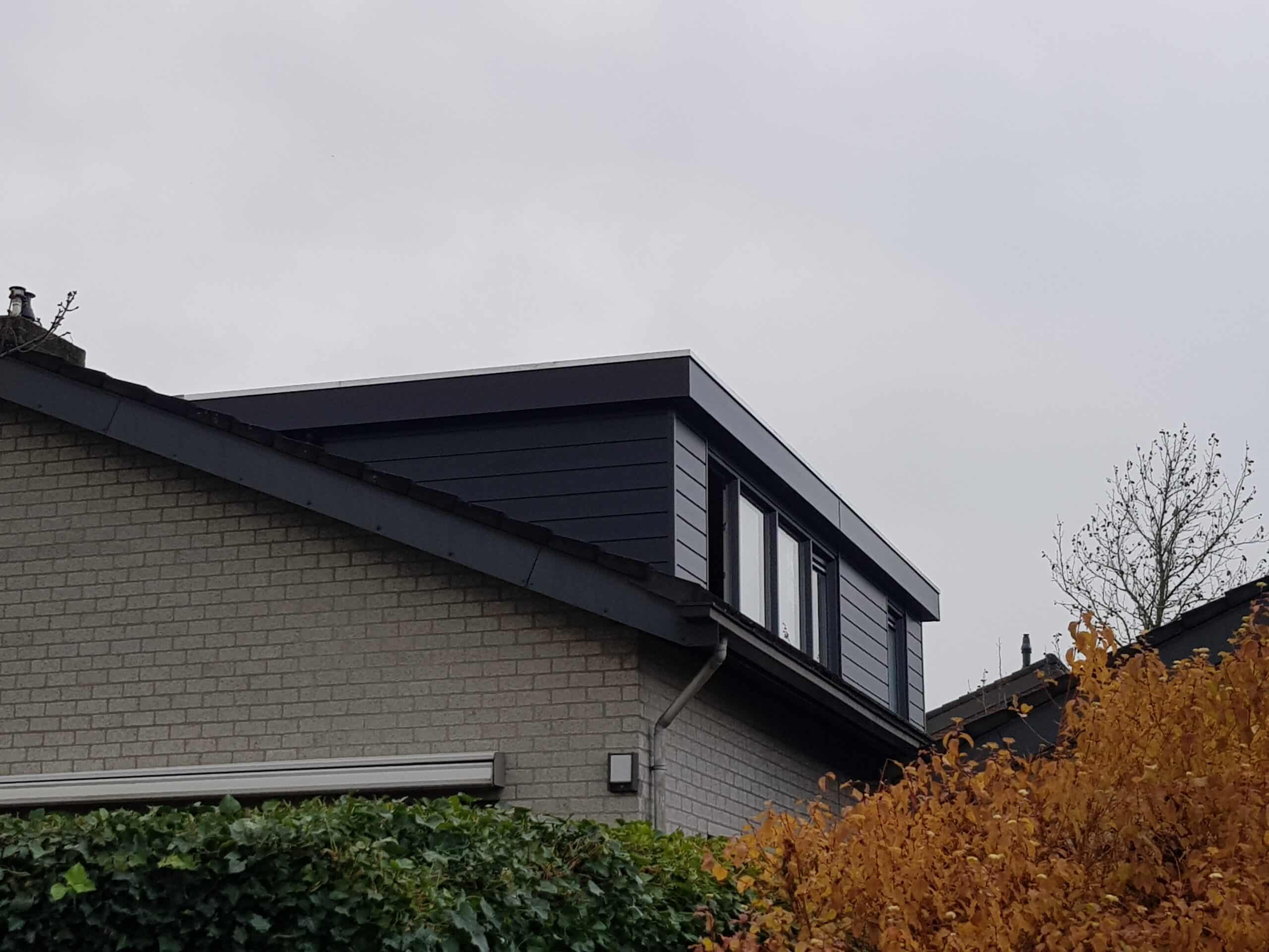 Kunststof met houtnerf  Dakkapel met plat dak – Lopik 4