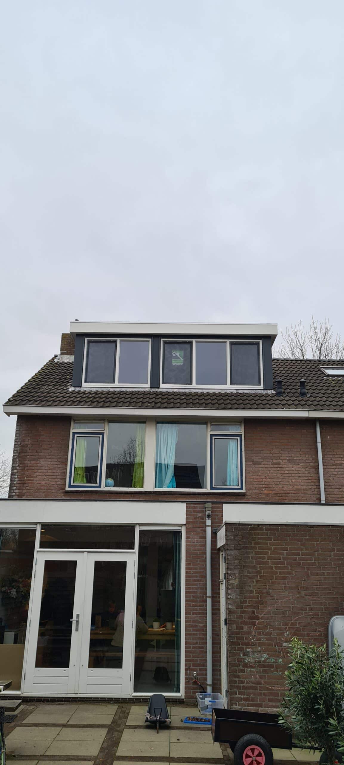 Kunststof met houtnerf  Dakkapel met plat dak – Heemstede 4