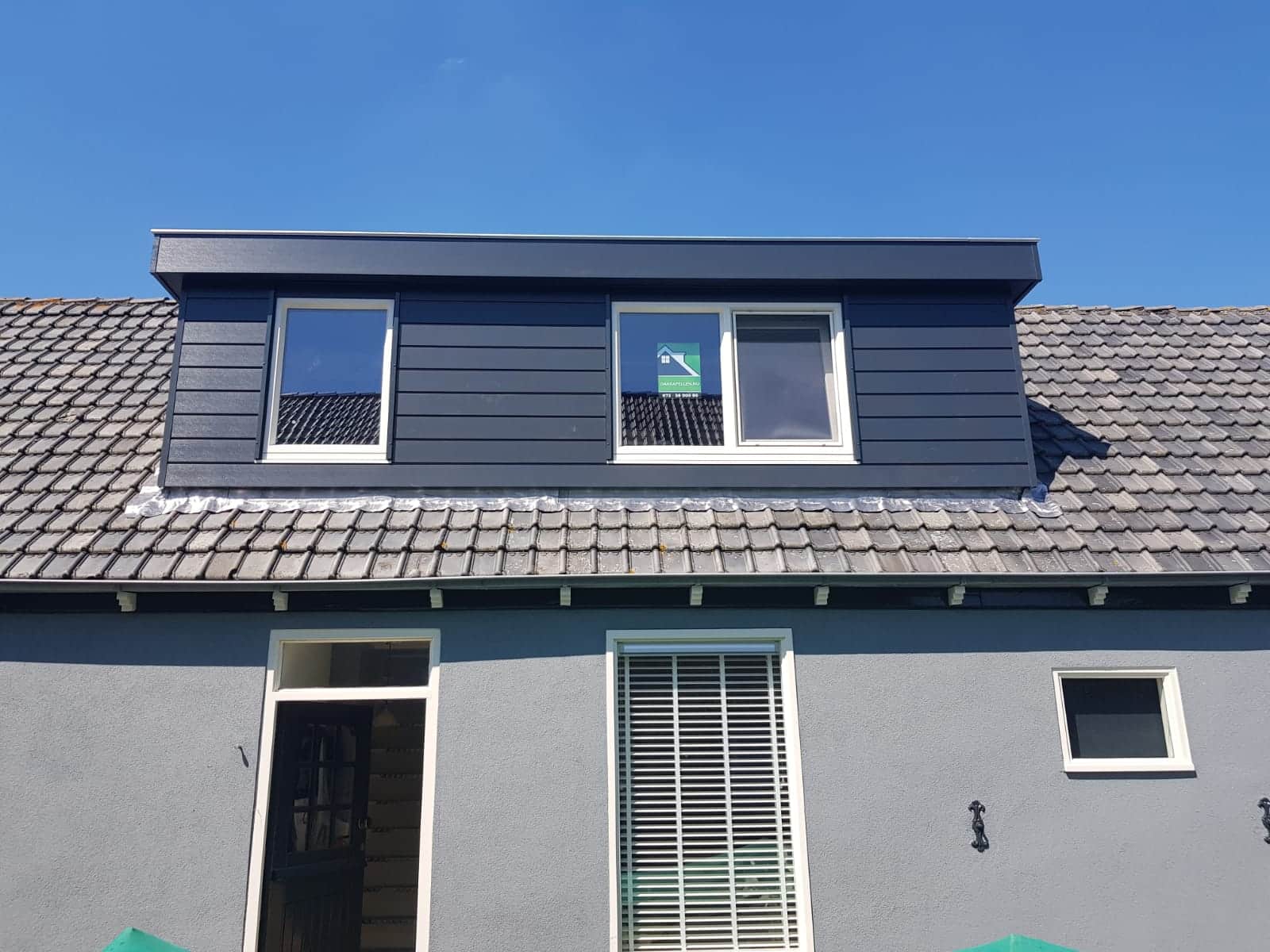 Kunststof met houtnerf  Dakkapel met plat dak – Heerhugowaard 5