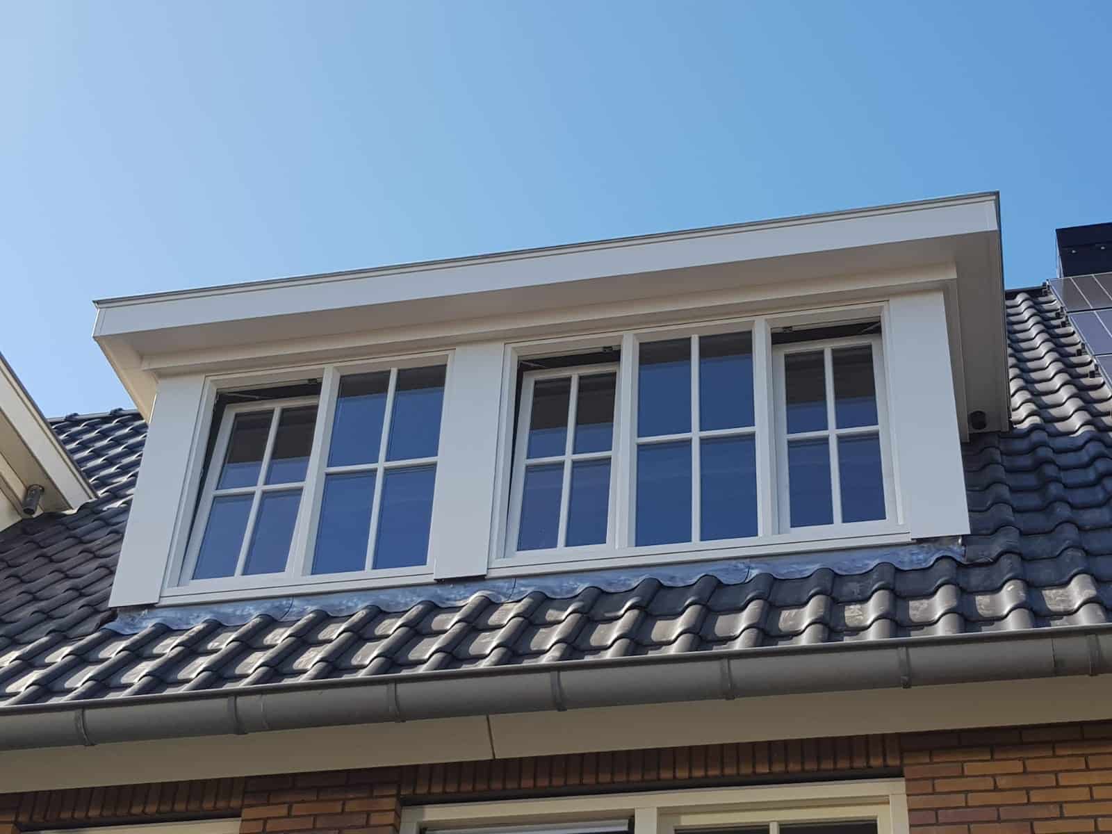 Kunststof met houtnerf  Dakkapel met plat dak – Spaarndam 3