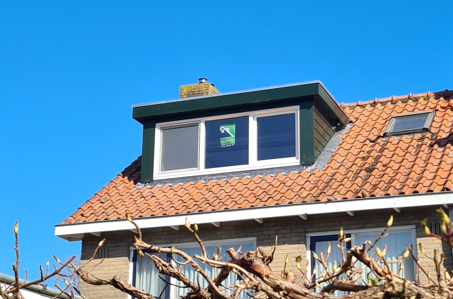 Kunststof met houtnerf  Dakkapel met plat dak – Purmerend 3