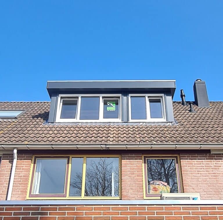 Kunststof met houtnerf  Dakkapel met plat dak – Heerhugowaard 3