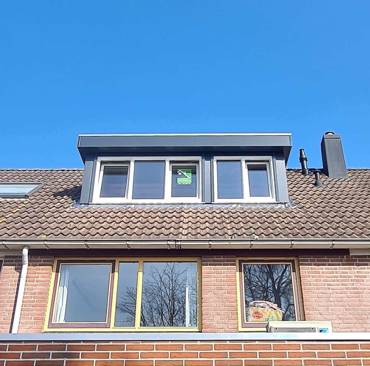 Kunststof met houtnerf  Dakkapel met plat dak – Heerhugowaard 3
