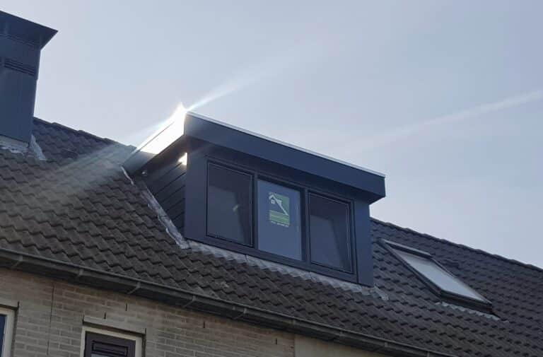 Kunststof met houtnerf  Dakkapel met plat dak – Uitgeest 3
