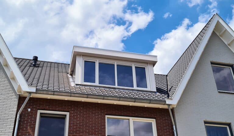 Kunststof met houtnerf  Dakkapel met plat dak – Weesp 6