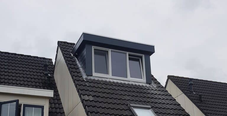 Kunststof met houtnerf  Dakkapel met plat dak – Bovenkarspel 3
