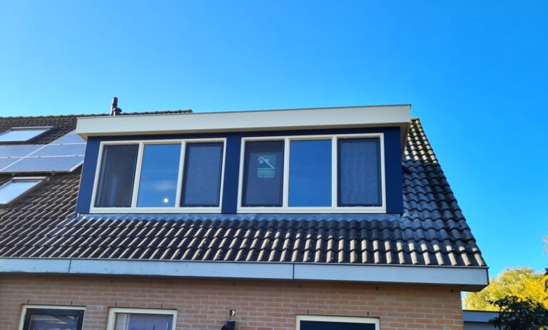 Kunststof met houtnerf  Dakkapel met plat dak – Venhuizen 3