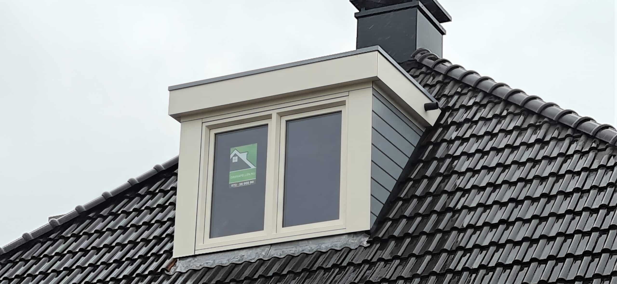 Kunststof met houtnerf  Dakkapel met plat dak – Alkmaar 3