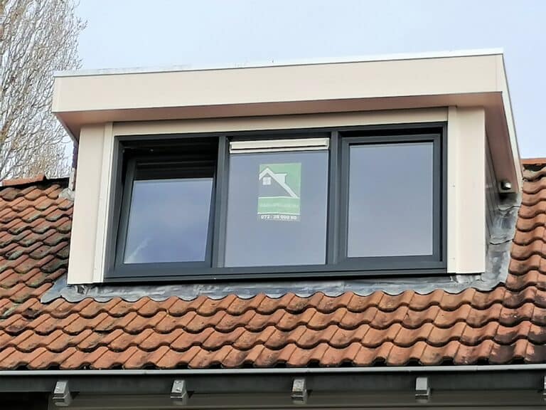 Kunststof met houtnerf  Dakkapel met plat dak – Voorschoten 3