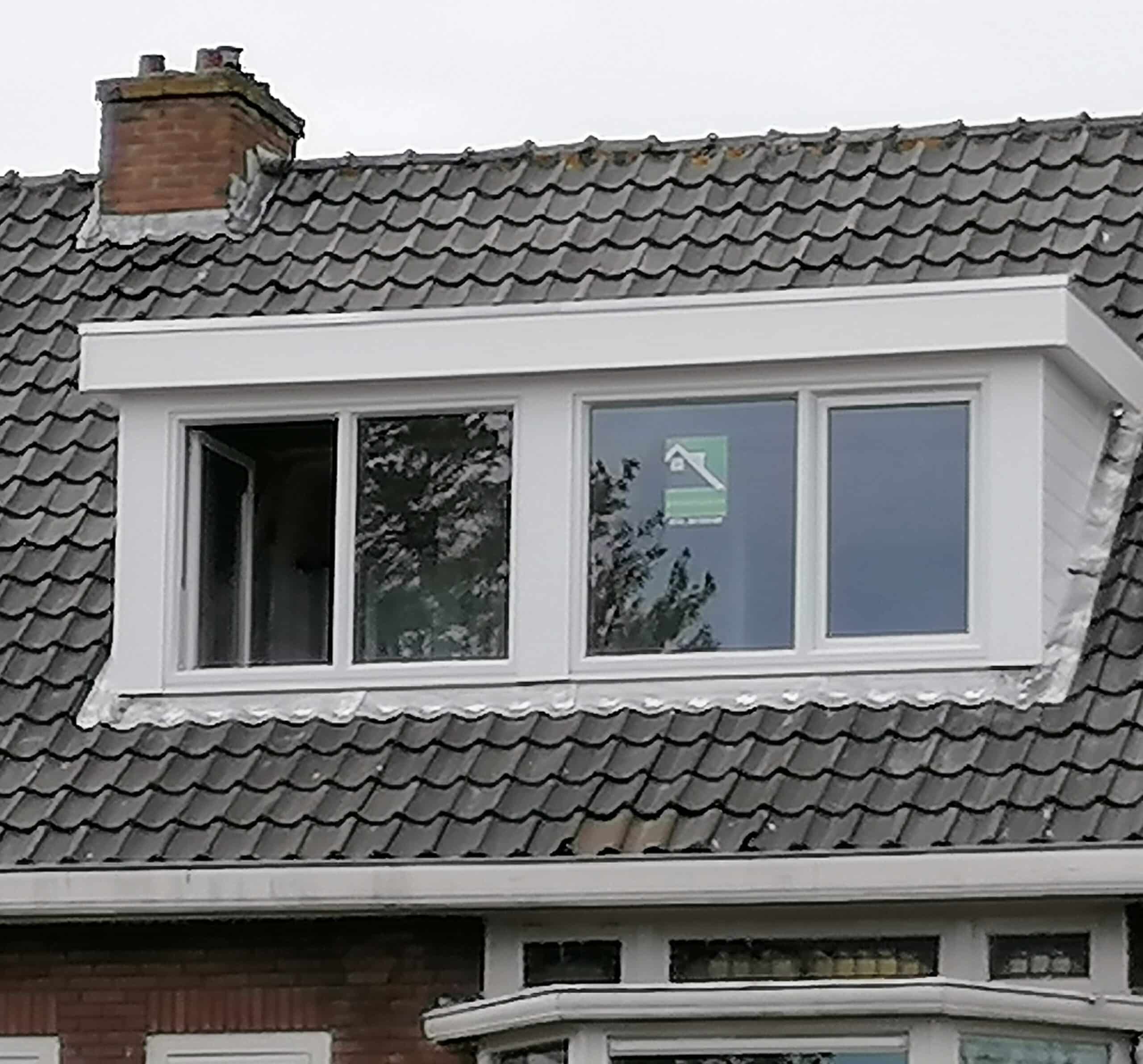 Kunststof met houtnerf  Dakkapel met plat dak – Haarlem 3