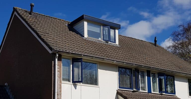 Kunststof met houtnerf  Dakkapel met plat dak – Heemskerk 3