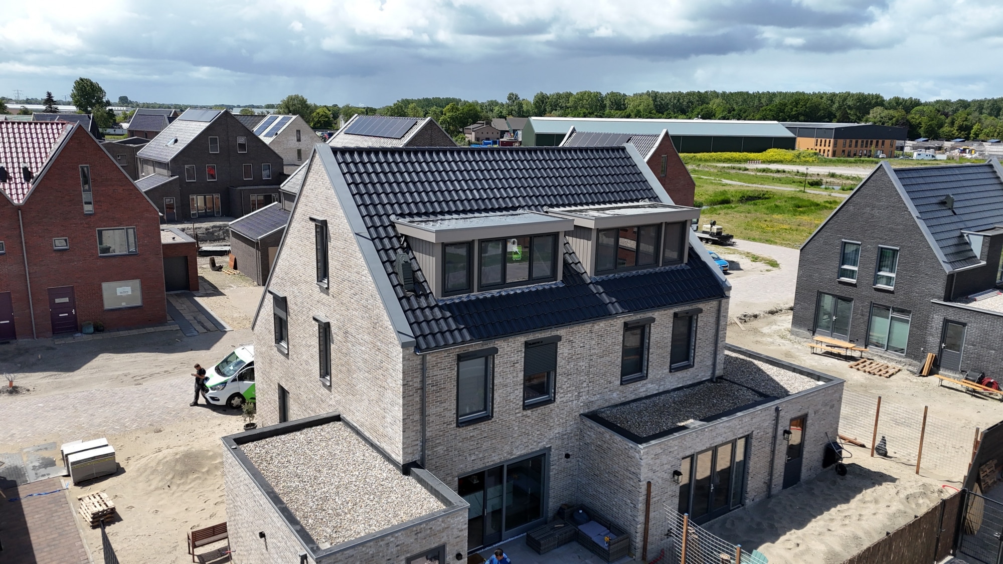 Moderne dakkapel van 4 meter