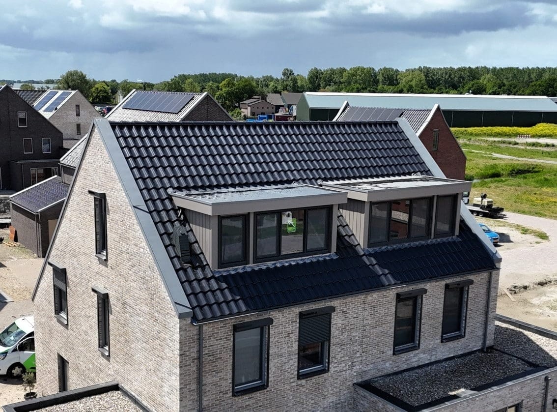 Voorbeeld van een dubbel dakkapel