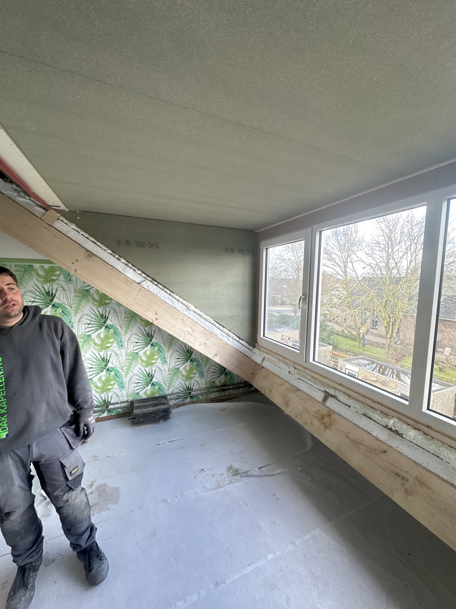 Afwerking binnenzijde dakkapel